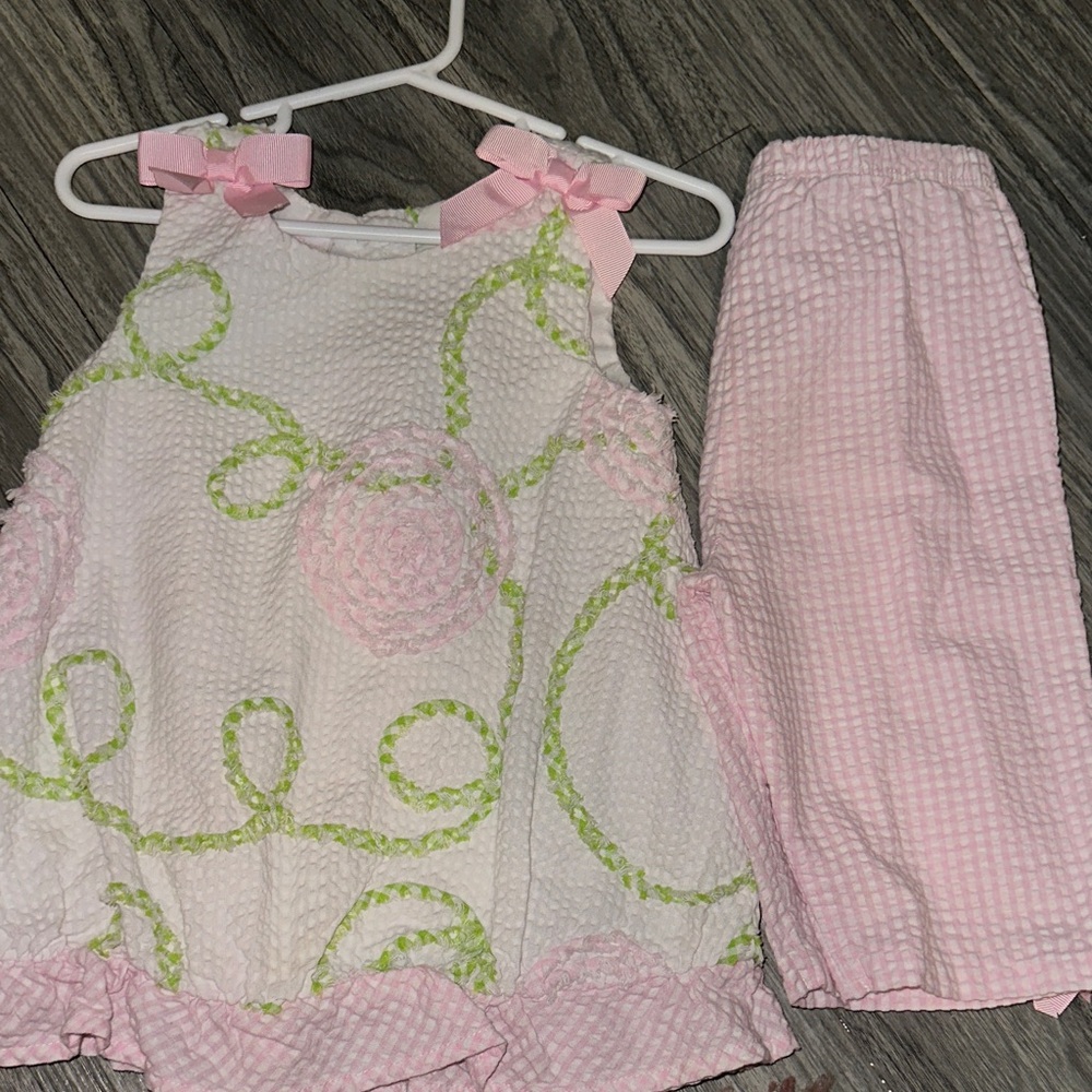 Bonnie Baby Pink and White set